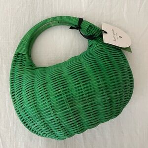 Kate Spade x Target Green Wicker Bag